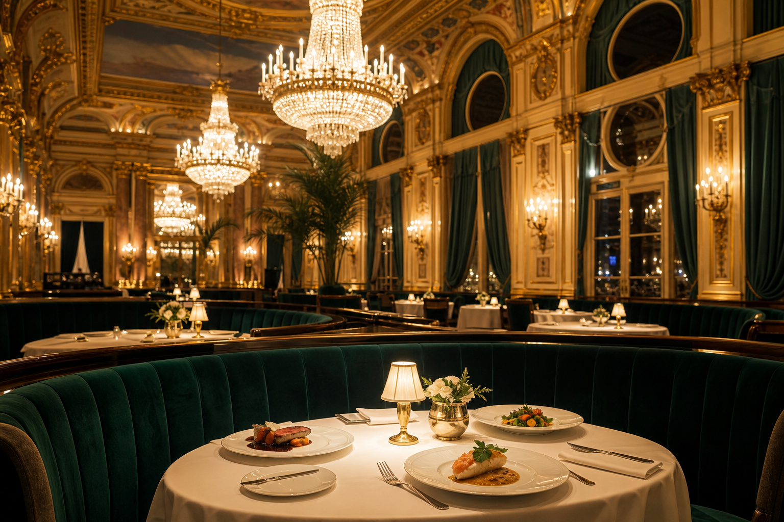 Salle à manger raffinée de MyFranciaRest, restaurant casino